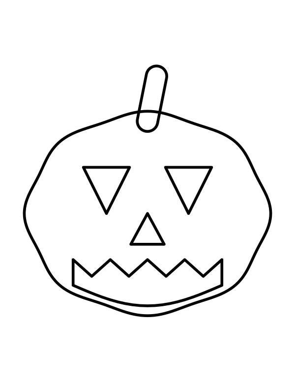 Jack-o-lantern coloring page